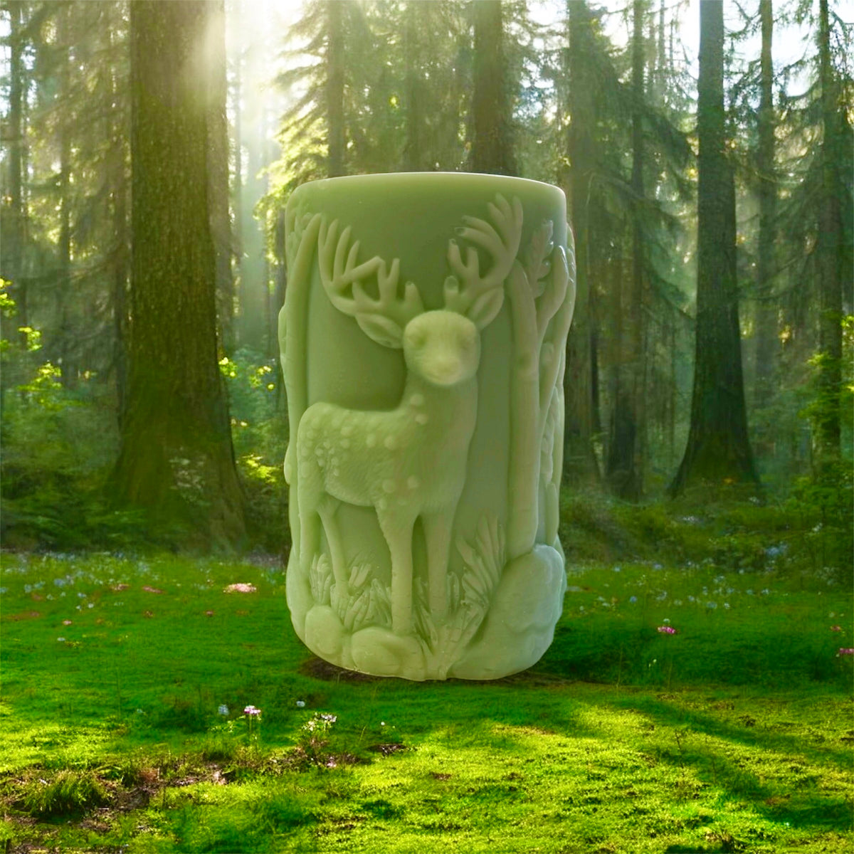 3d PILLAR WAX MELT DESIGNS: jesus prayer, forest deer, merry christmas, reindeer/tree/heart