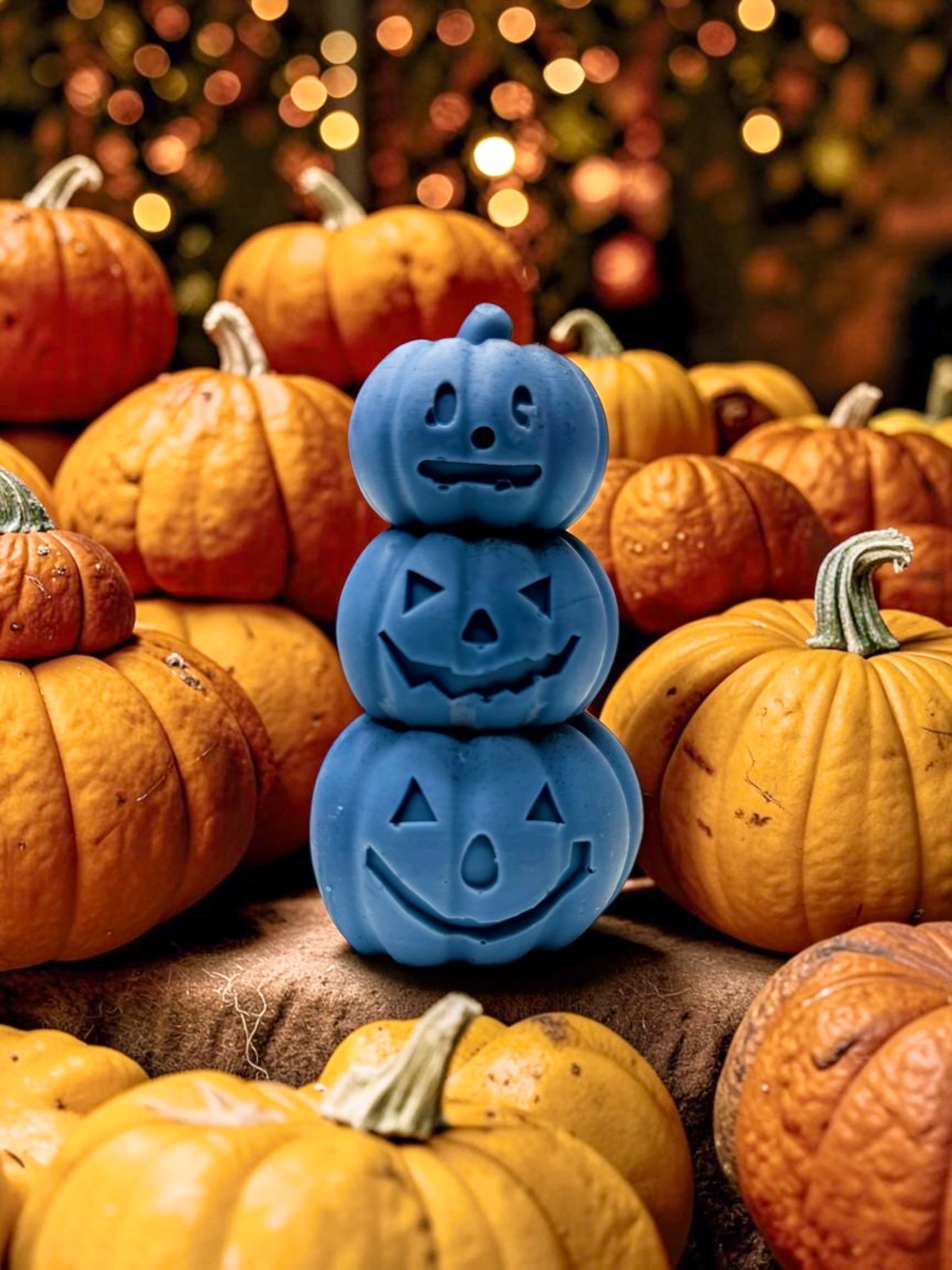 HALLOWEEN TRIO PUMPKIN WAX MELT STACK