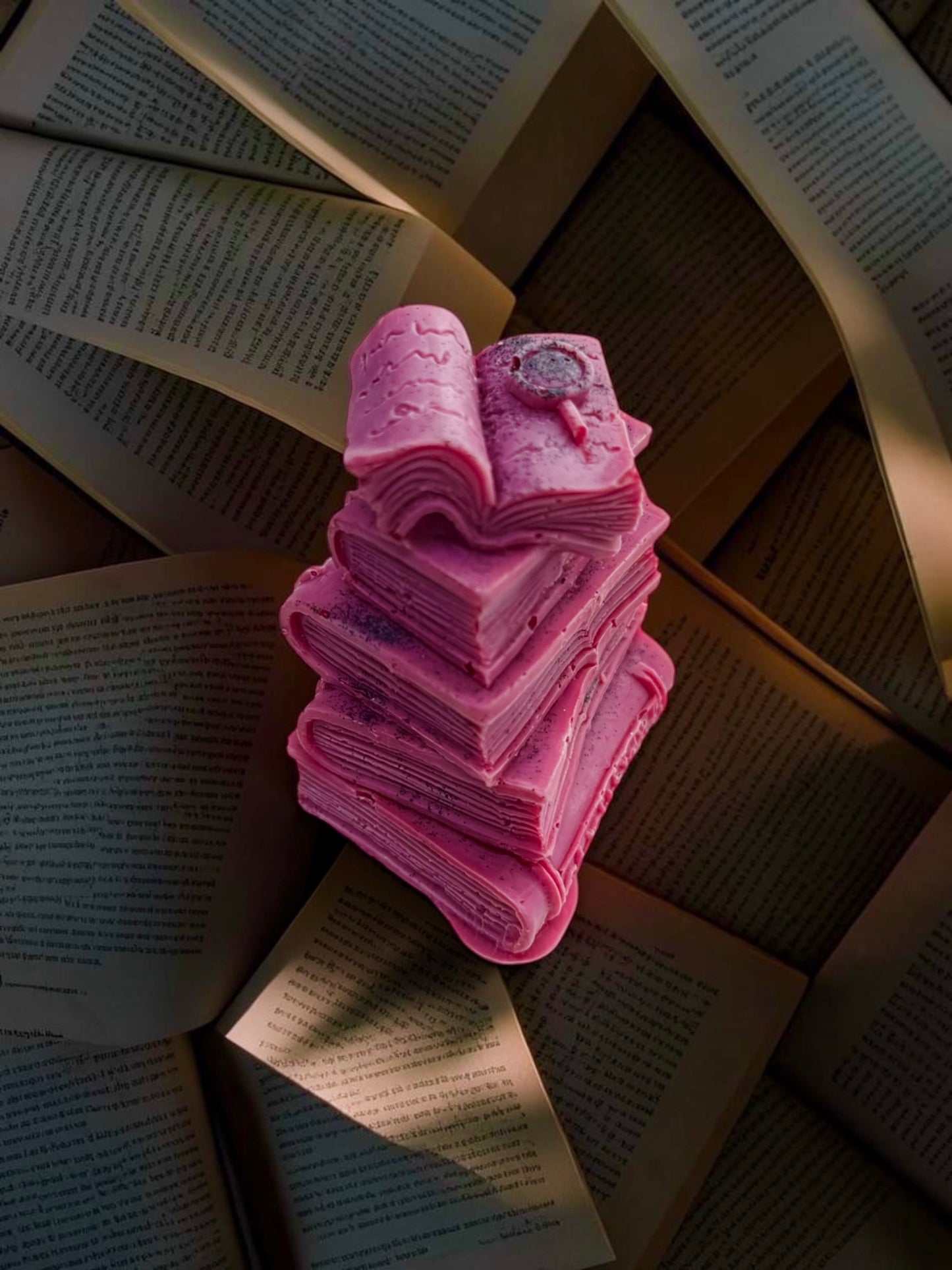 3d BOOK STACK WAX MELT