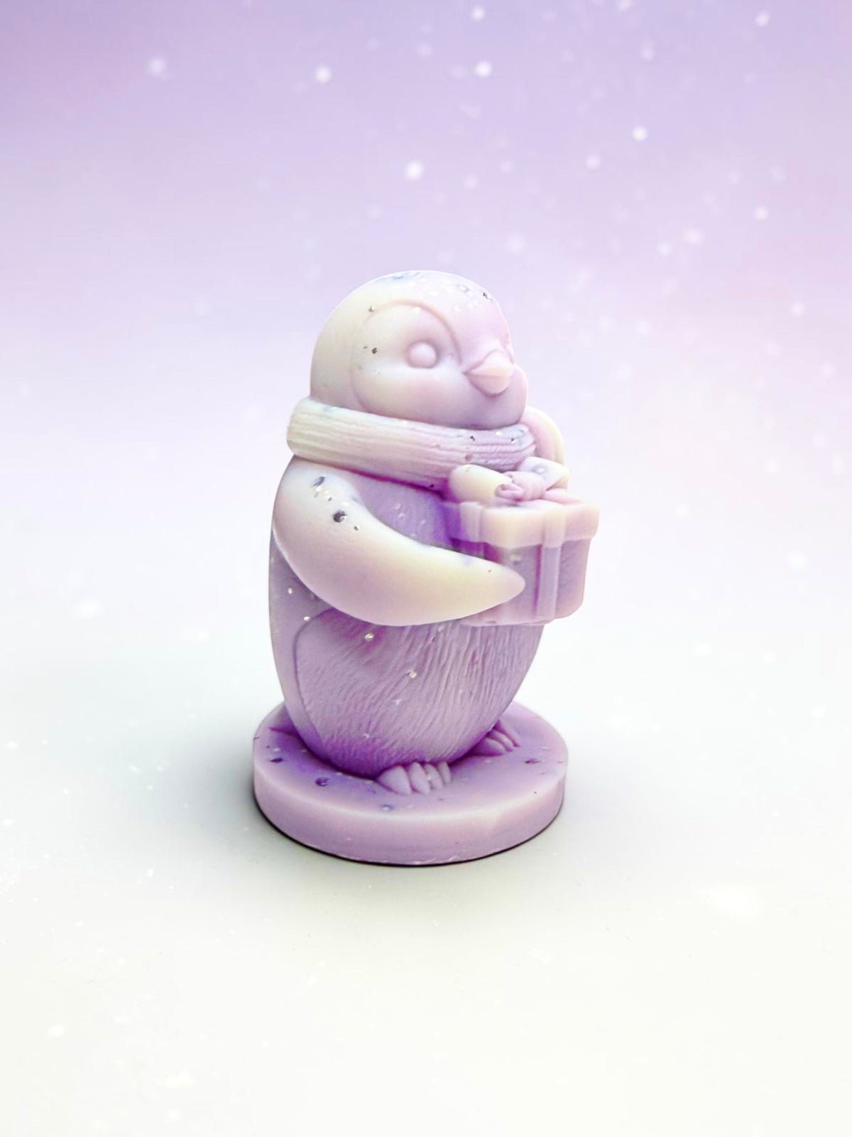 NEW 3d penguin/present wax melt