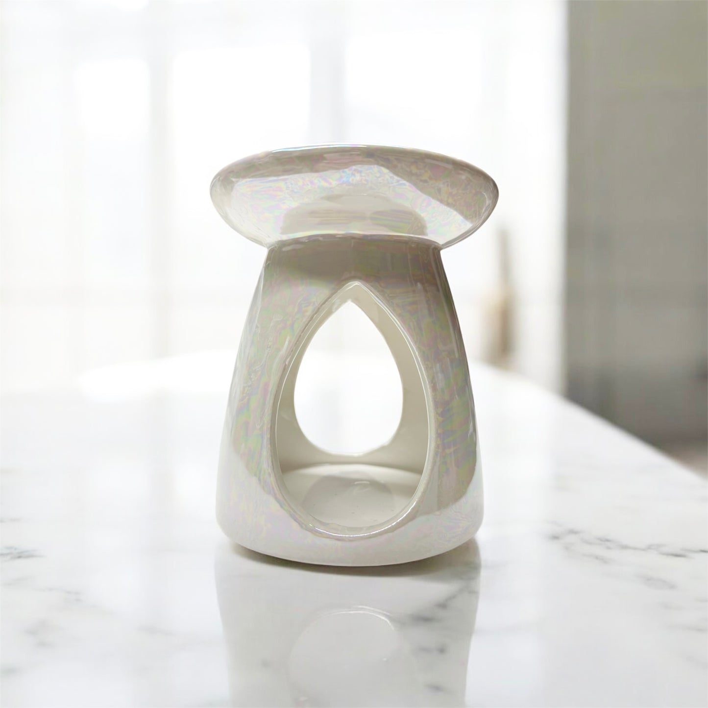 WAX MELT BURNER & 8 UNSCENTED TEALIGHTS