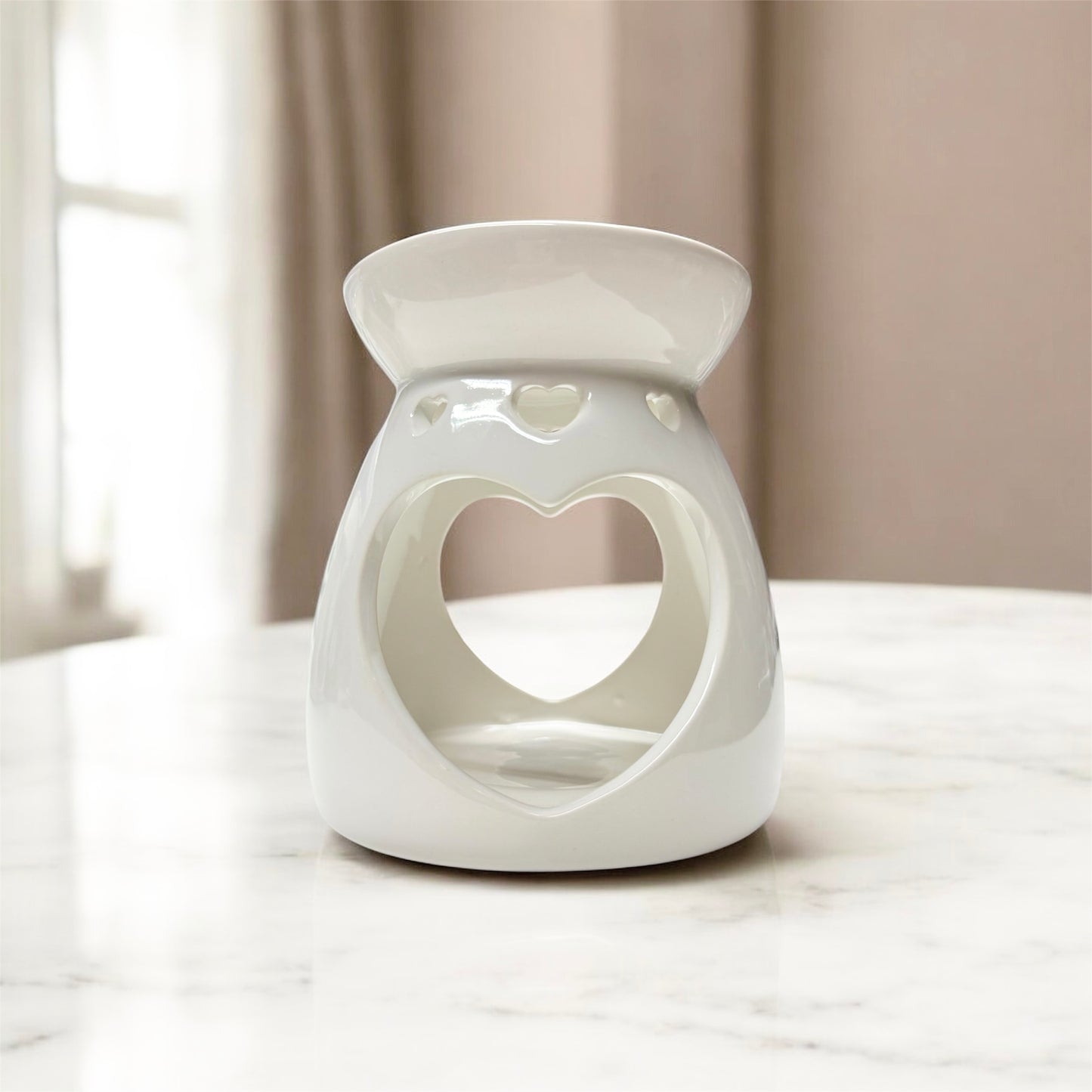 WAX MELT BURNER & 8 UNSCENTED TEALIGHTS