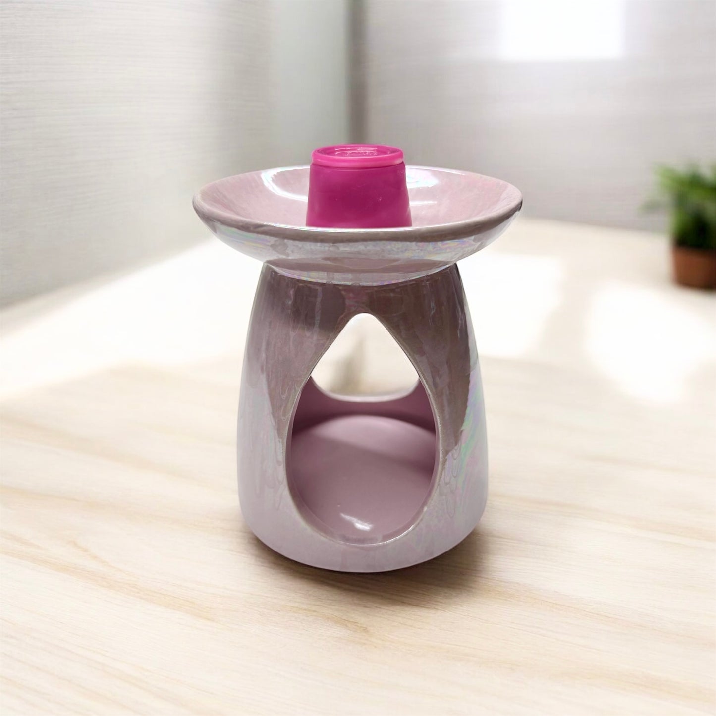 WAX MELT BURNER & 8 UNSCENTED TEALIGHTS