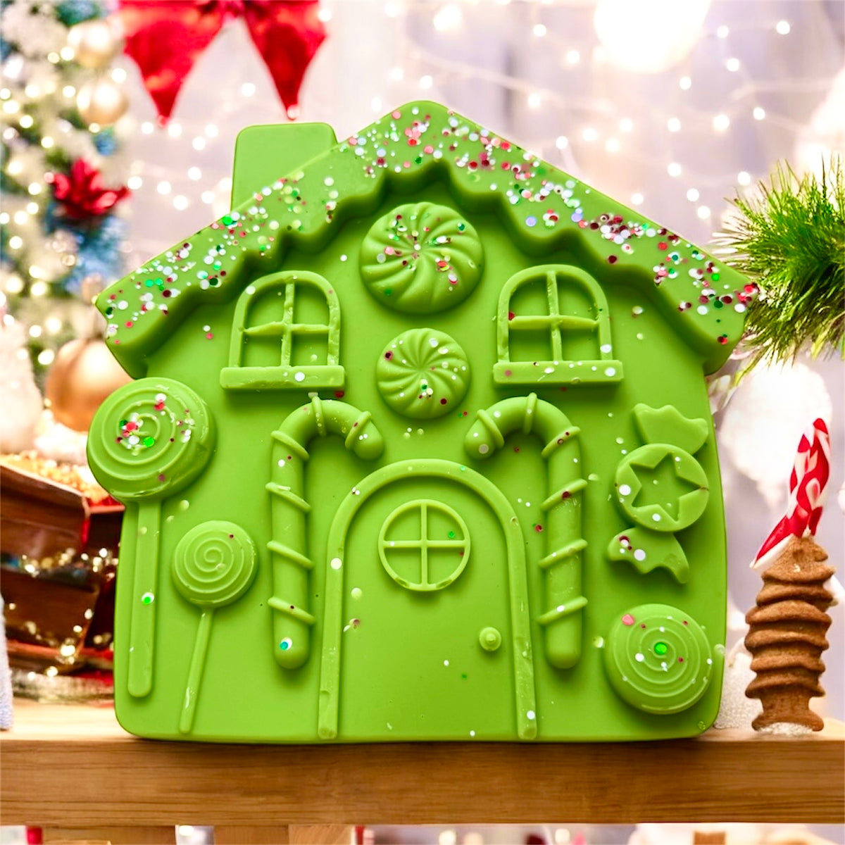 XXL 3d WAX MELT SHAPES:  house, gingerbread, candy cane, tree, snowman, snowflake etc