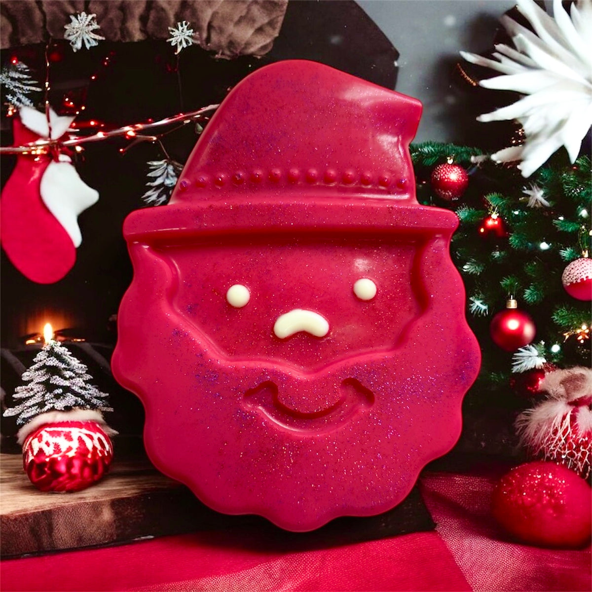 XL INDIVIDUAL 3d WAX MELT SHAPES: snowman, santa, gingerbread, tree, santa face etc