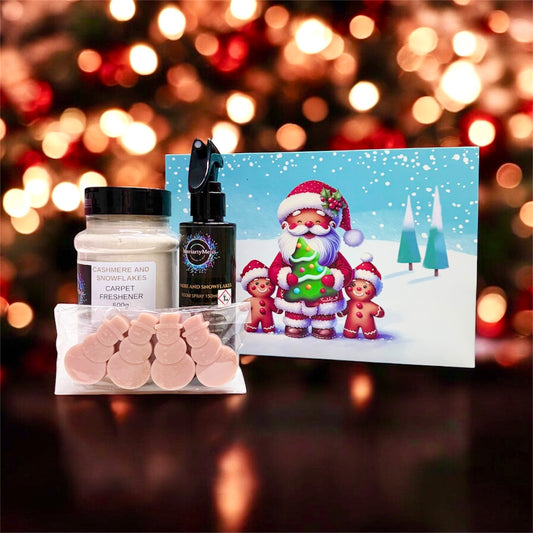 EXCLUSIVE CASHMERE & SNOWFLAKES: INDIVIDUAL 150ml Room Spray & 500g Carpet Freshener