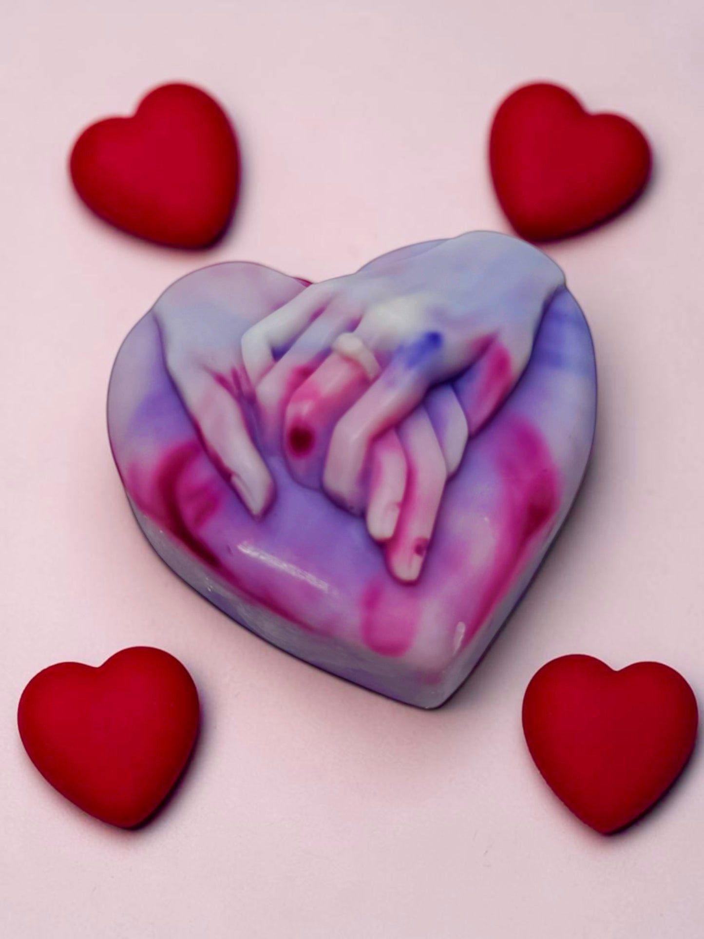 LARGE WAX MELT RING HAND HEART