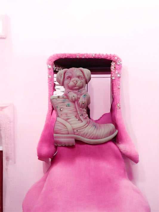 3d PUPPY IN BOOT WAX MELT