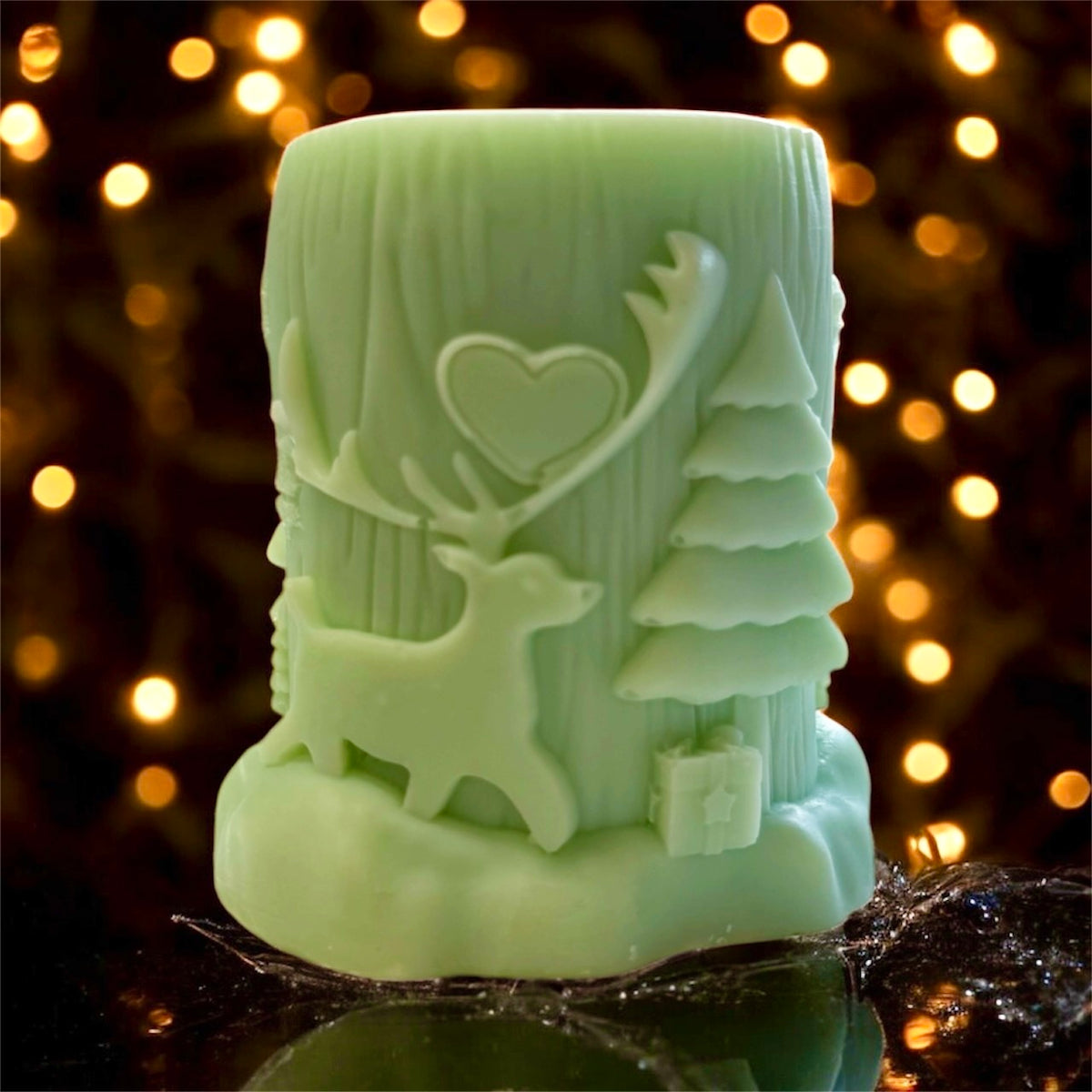 3d PILLAR WAX MELT DESIGNS: jesus prayer, forest deer, merry christmas, reindeer/tree/heart