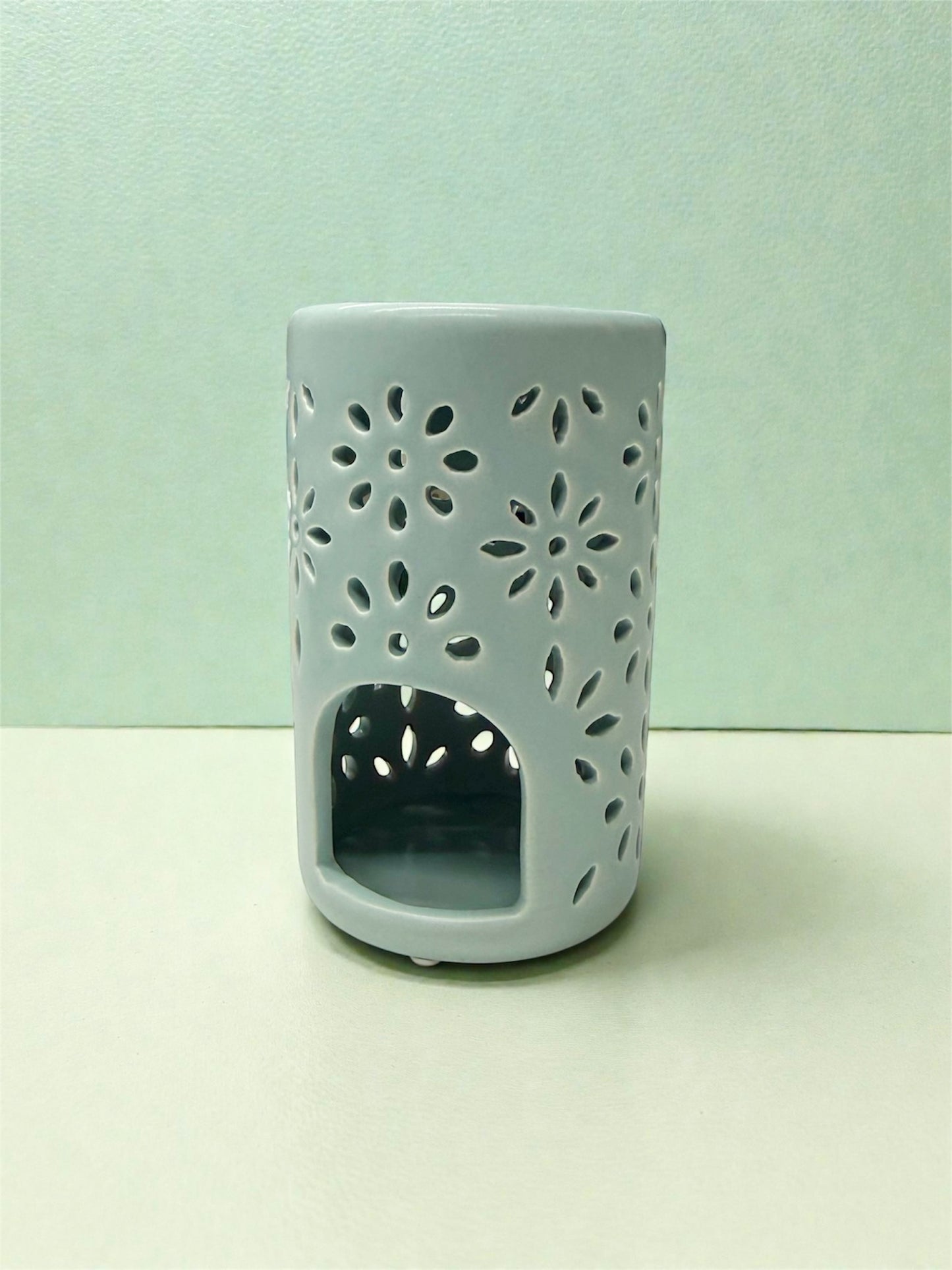 WAX MELT BURNER & 8 UNSCENTED TEALIGHTS