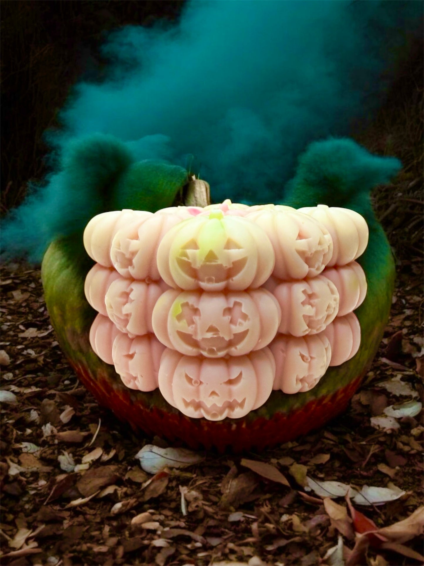 HALLOWEEN 3d PUMPKIN SQUARE BLOCK