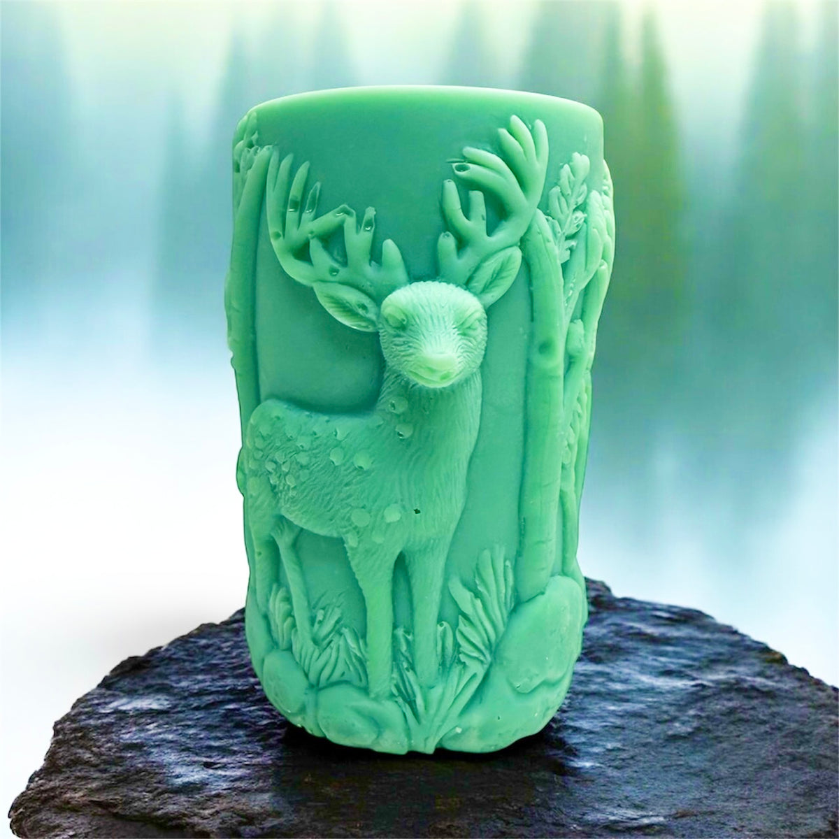 3d PILLAR WAX MELT DESIGNS: jesus prayer, forest deer, merry christmas, reindeer/tree/heart