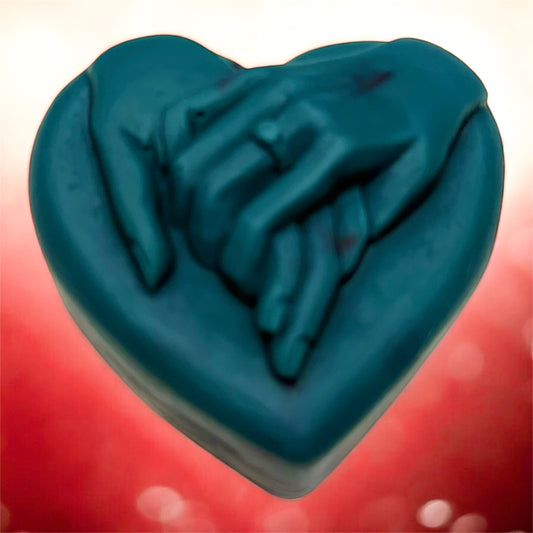 LARGE WAX MELT RING HAND HEART