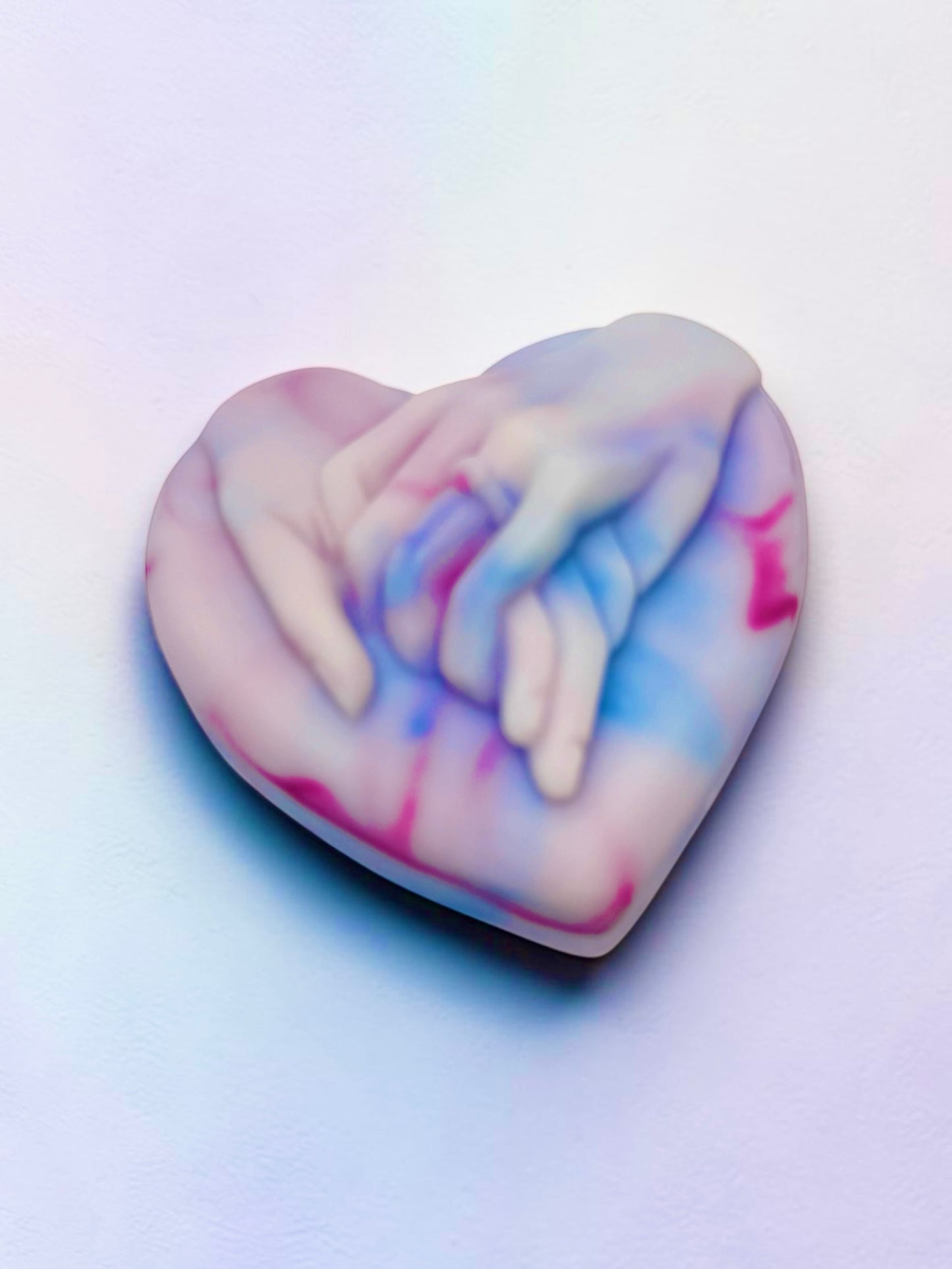 LARGE WAX MELT RING HAND HEART