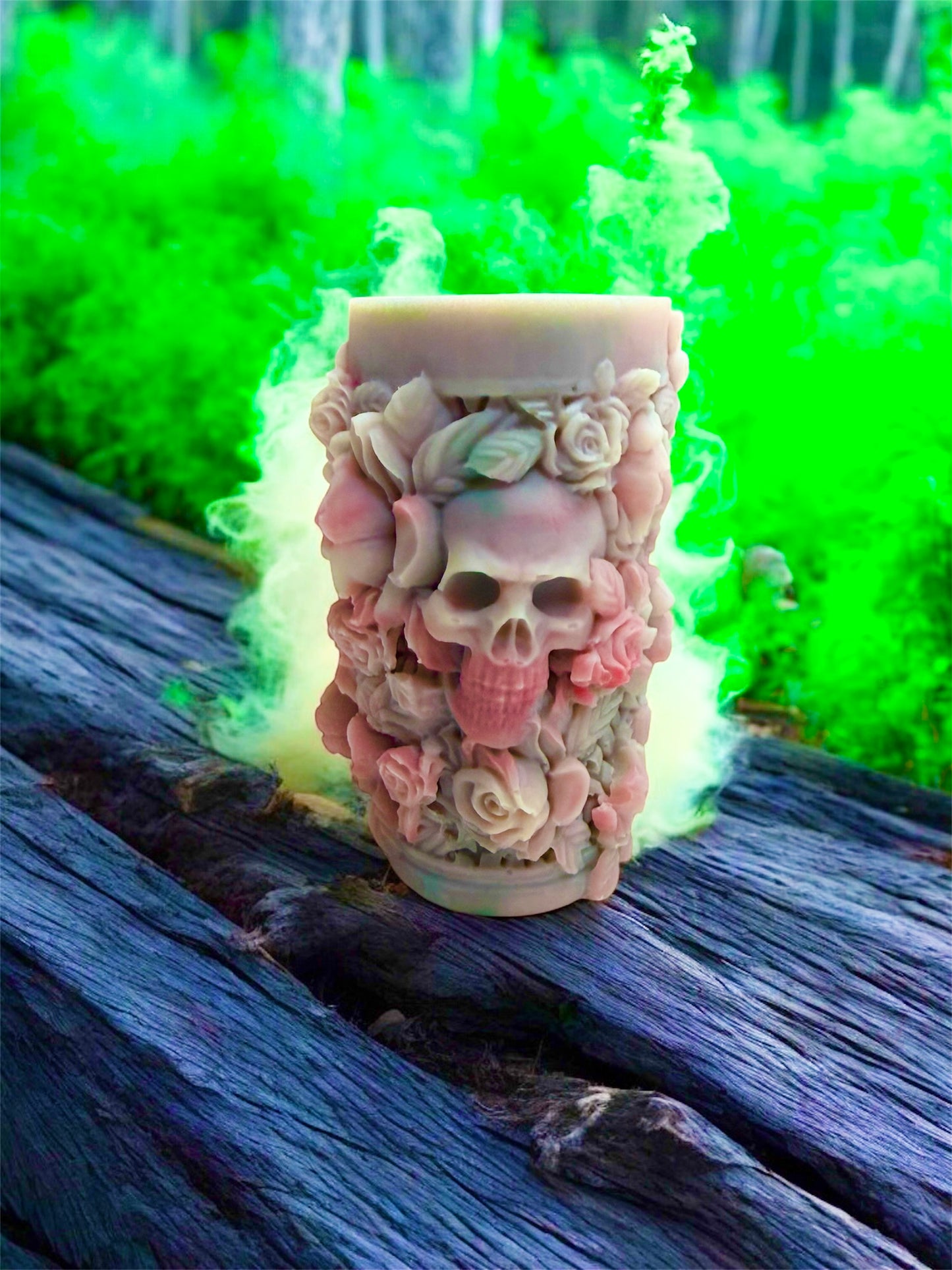 HALLOWEEN 3d SHAPE SKULL/ROSE WAX MELT