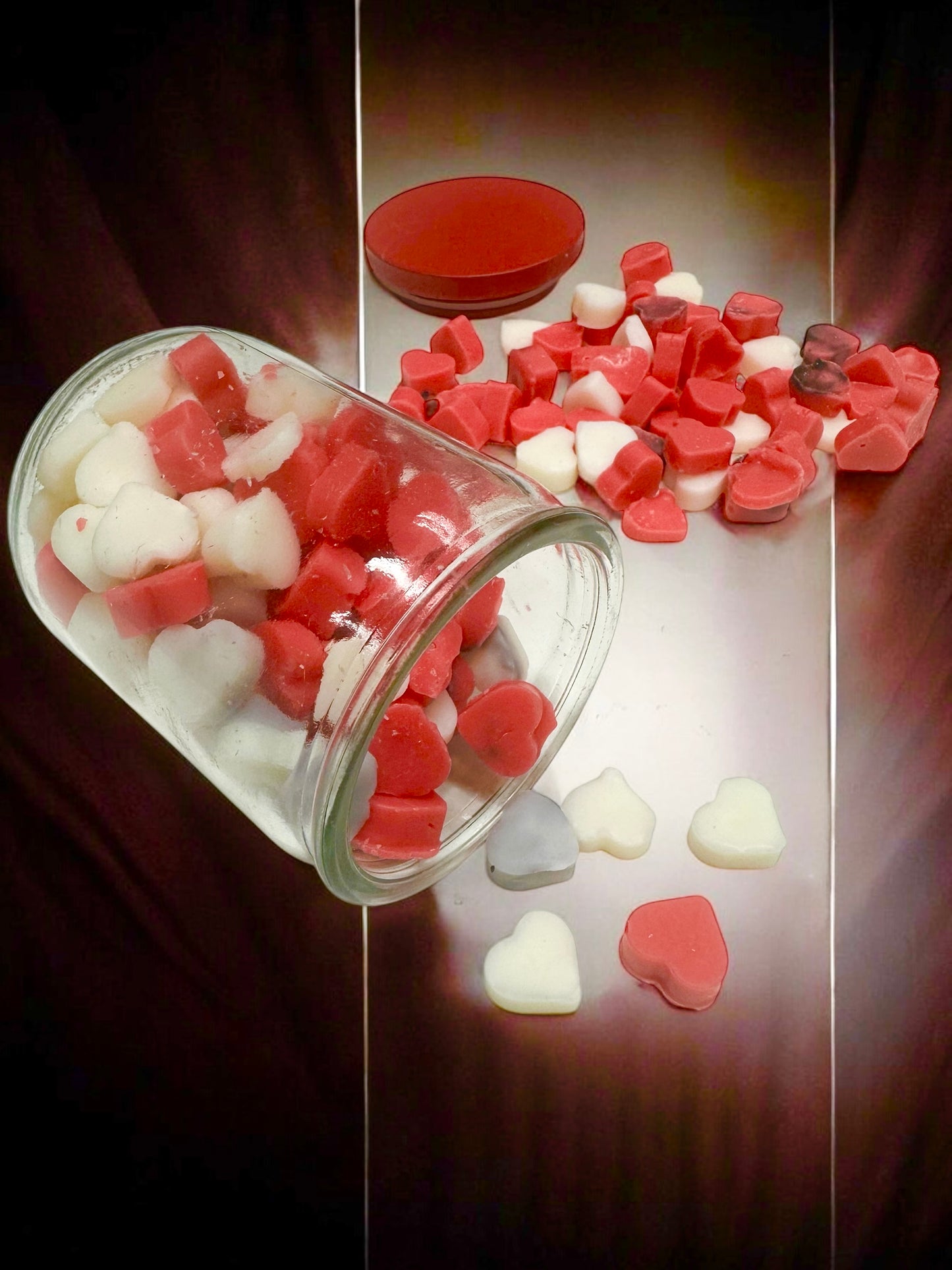 VALENTINE WAX MELT SCOOPIE HEARTS (JAR & SHOVEL)