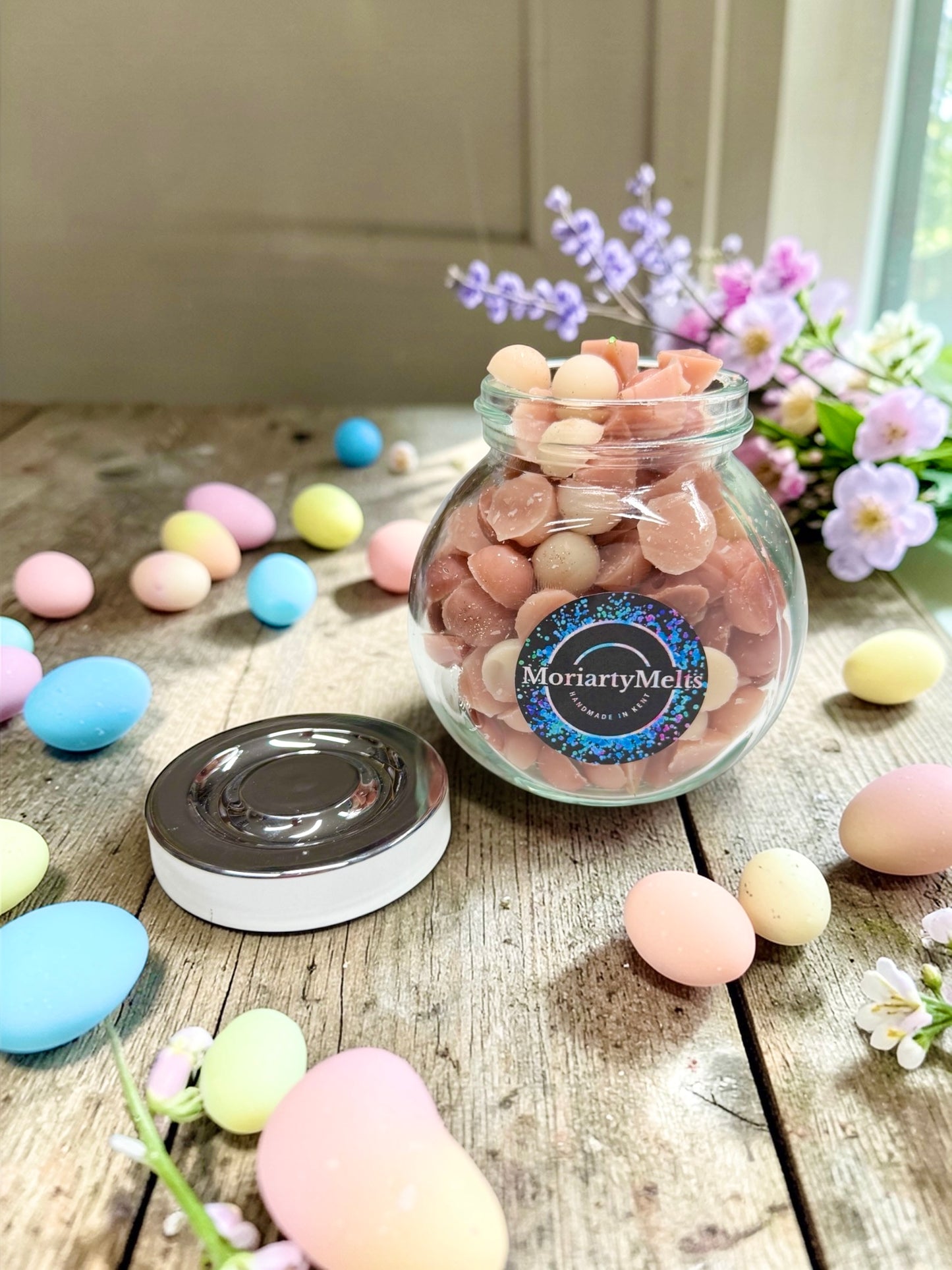 Wax Melt scoopies in Glass Jar