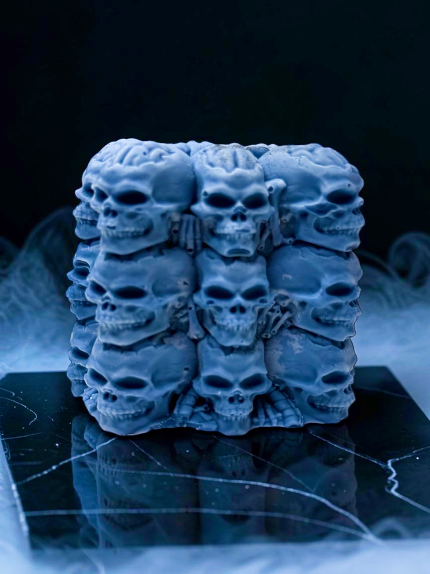 HALLOWEEN: SQUARE BLOCK SKULLS