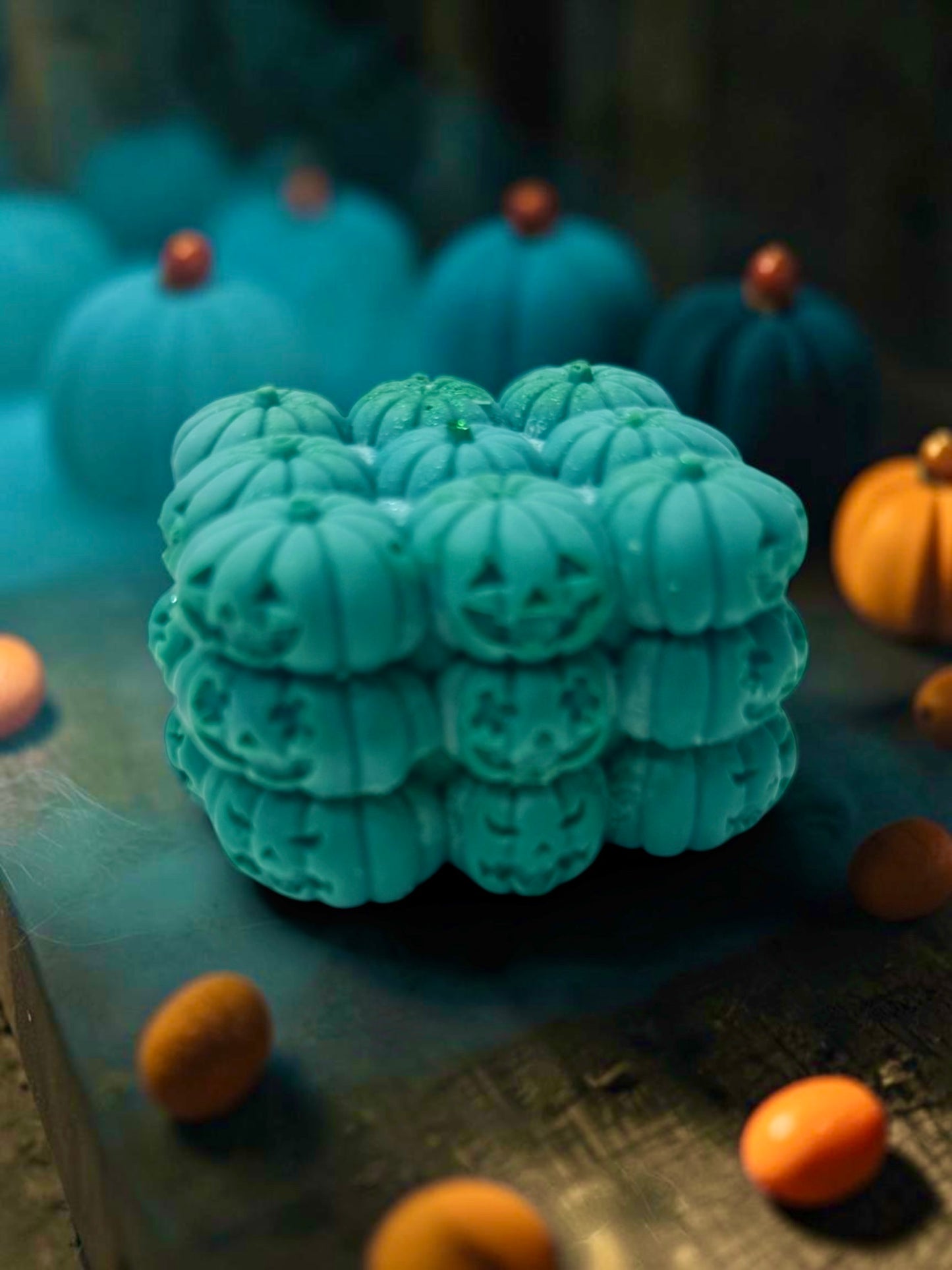 HALLOWEEN 3d PUMPKIN SQUARE BLOCK