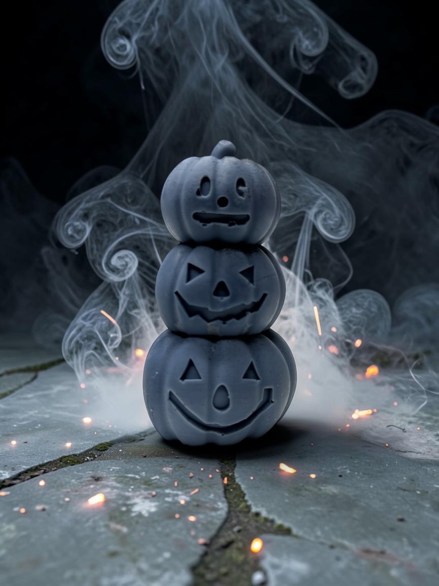 HALLOWEEN TRIO PUMPKIN WAX MELT STACK