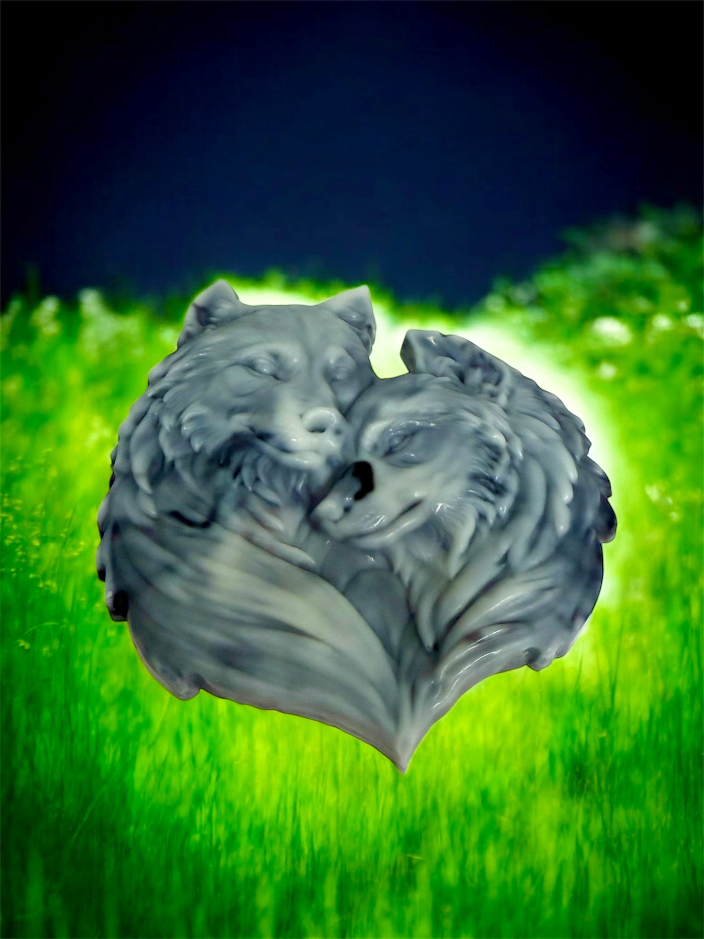 XL WAX MELT SHAPE WOLVES