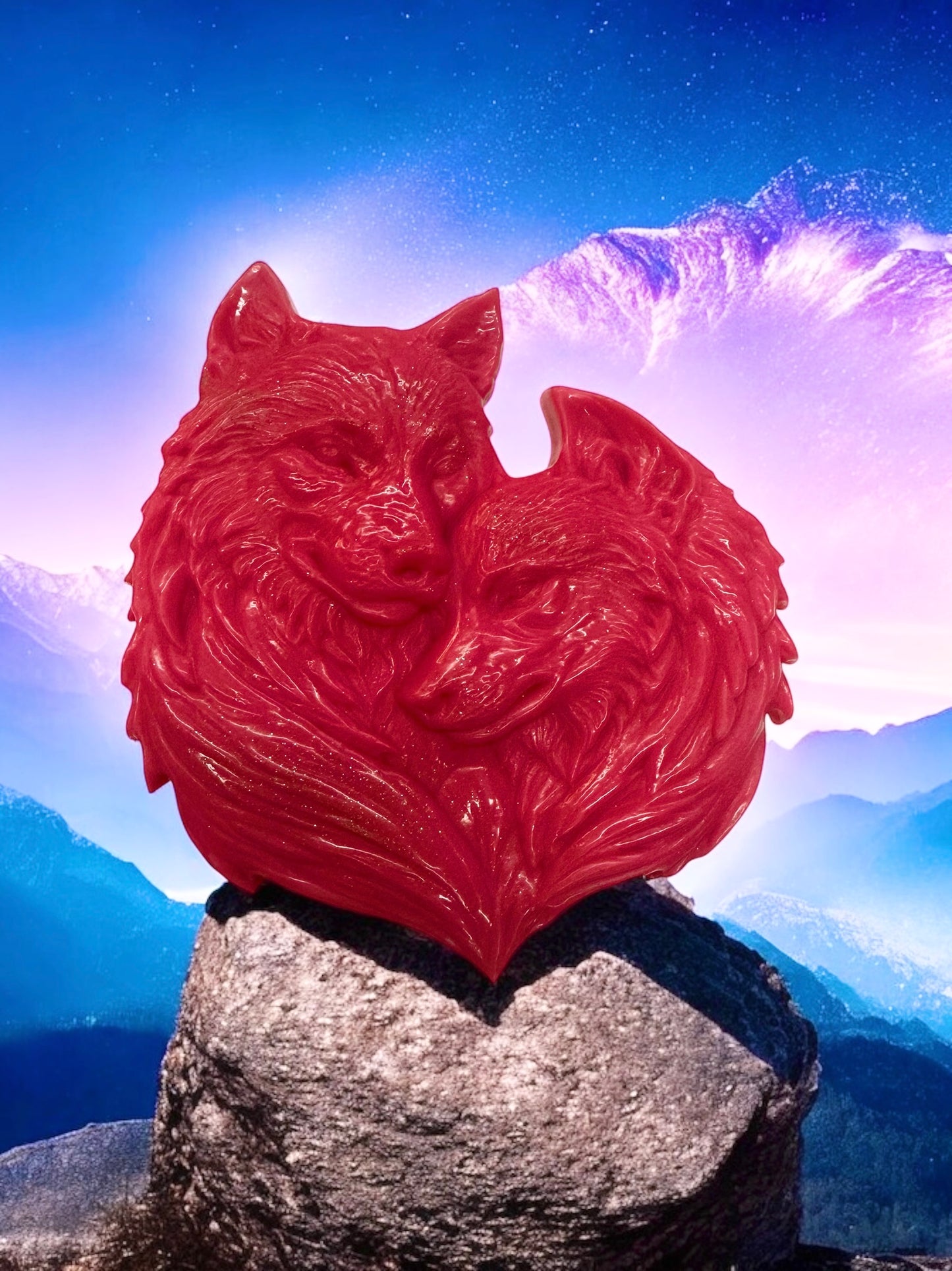 XL WAX MELT SHAPE WOLVES