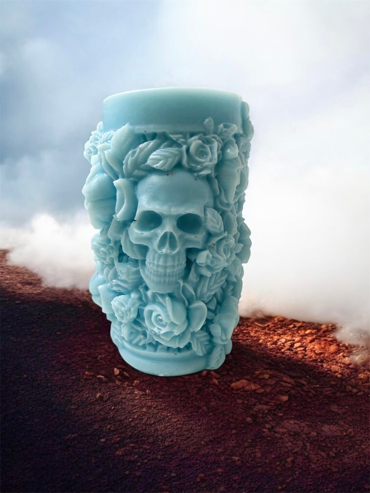 SPOOKY SEASON: HALLOWEEN 3d SHAPE SKULL/ROSE WAX MELT