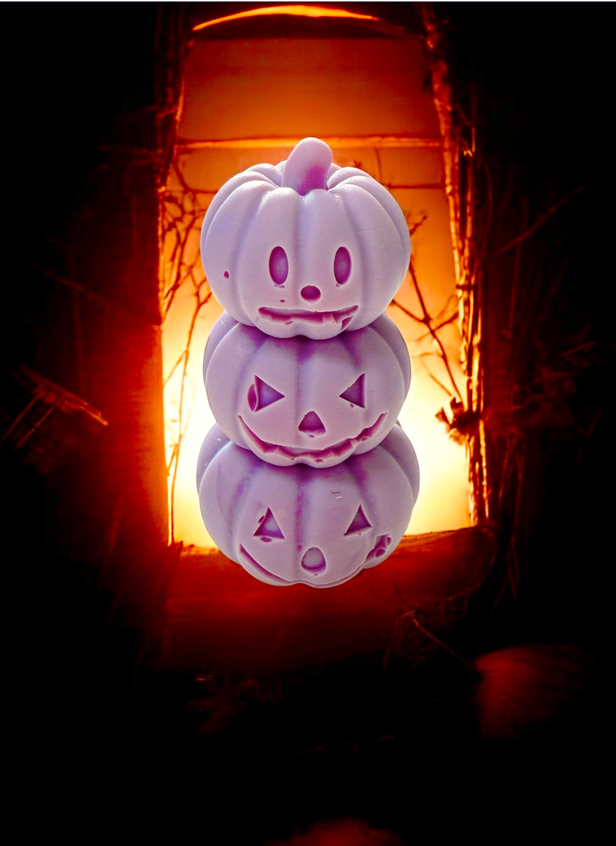 HALLOWEEN TRIO PUMPKIN WAX MELT STACK